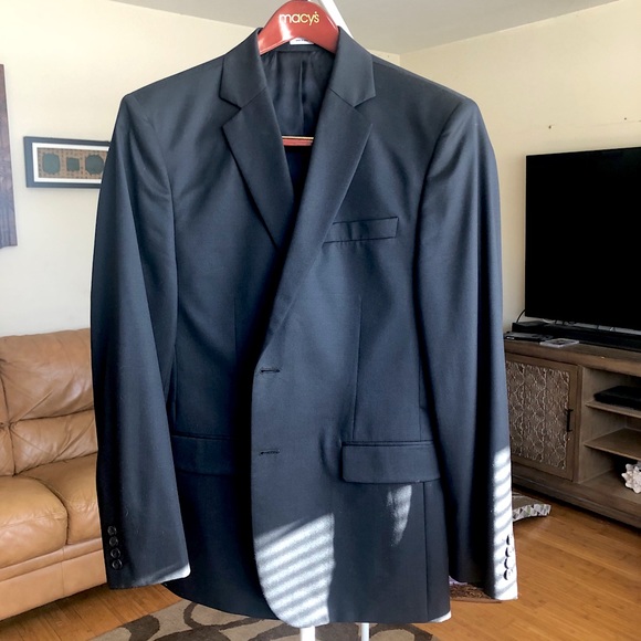 ❤️SALE❤️ Calvin Klein Slim Fit Black Jacket 42L - Picture 4 of 15